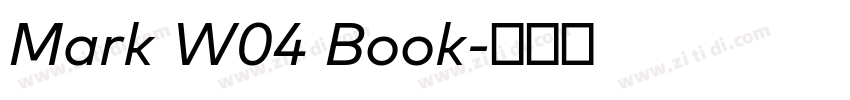 Mark W04 Book字体转换